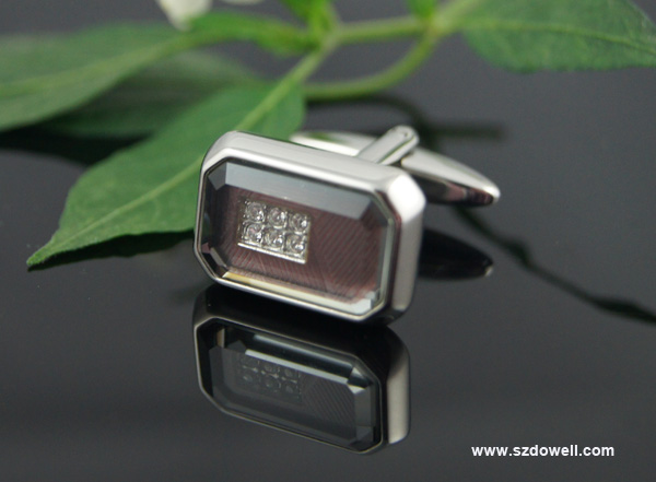 crystal cufflinks