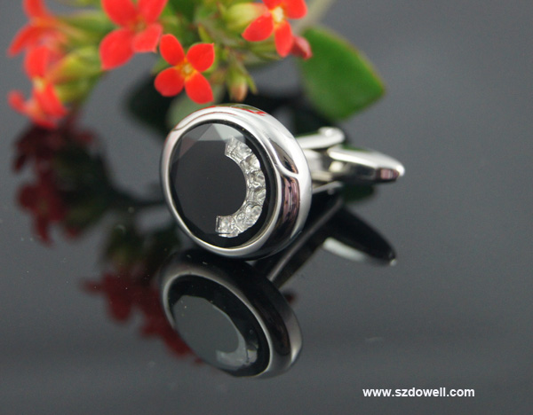 crystal cufflinks